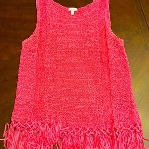 Lilly Pulitzer Luca Fringe Hem Sweater